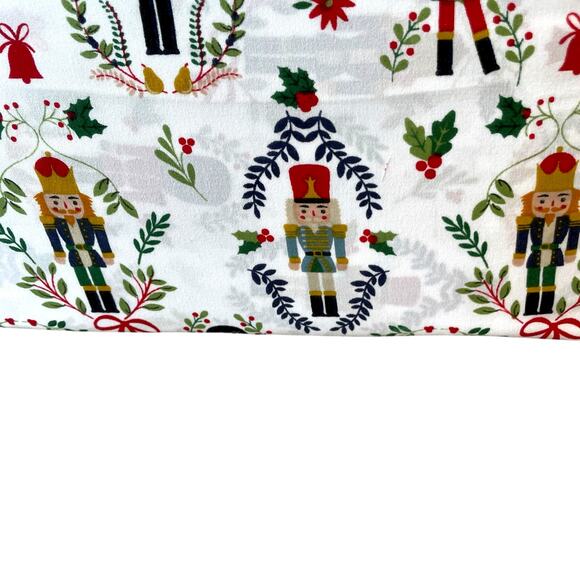 Envogue QUEEN 4pc Sheet Set Christmas Nutcracker Bedding Holiday New - Picture 4 of 8